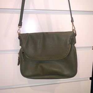 Olive green messenger bag